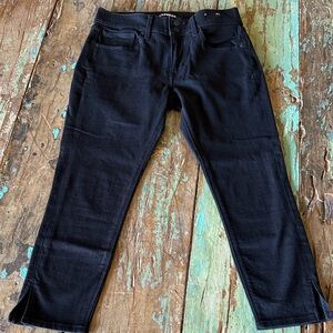 Express Women's Black Cropped Legging Jeans